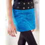 jupe bleue fille, mini jupe enfant, jupe courte petite fille, jupe ethnique, jupe africaine bleu, mandala