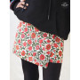 jupe trapèze pour fille a fleurs rouges