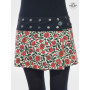 Mini Jupe Rétro Vintage pour Fille en Velours Dévoré Réversible