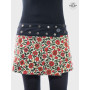 jupe fille trapèze courte fleurs