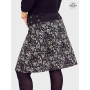 jupe longue femme velours imprimé cachemire, paisley, goutte d'eau, jupe chic boheme