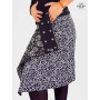 jupe wrap noire, jupe femme réversible, jupe enveloppante velours
