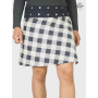 Jupe Hiver Velours Imprimée Ceinture Bouton Pression - ULSAN