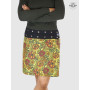 jupe verte a fleurs femme imprimé coton