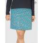jupe femme imprimé liberty fleurs colorée, jupe droite, jupe coton à motif