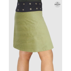 jupe verte en velours