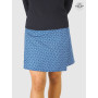 Jupe Hiver femme coton imprimée carreux Bleu Mi-cuisses  Réversible trapèze taille réglable marseille