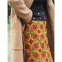 Jupe Wrap Longue Imprimée africain Marron Coton Taille unique marque francaise fait main