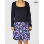 Jupe Hiver Réversible Imprimée fleurie Longue Femme coton ceinture à pression fait main marseille