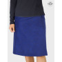 jupe longue velours bleu pour femme