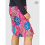 jupe a grosse fleurs rose et bleue, jupe florale, jupe fleurie, jupe a fleurs