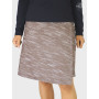 jupe Longue Laine Multi-Taille Femme Hiver velours marron reversible ceinture à pression noire fait main