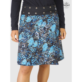 Jupe Imprimée Abstrait Droite Longue Velours reversible femme taille Réglable  fournisseurs Marseille