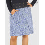 Jupe longue droite motif liberty petites Fleurs bleues