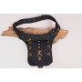 ceinture avec poche, sac banane ethnique, psytrance, rave, festival, sac hippie, ceinture coton hippie, grande poche