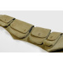 banane 4 poche compartiment, sacoche avec poche, zip, banane en daim
