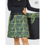 jupe wrap grande taille, jupe femme ronde fendue, jupe asymetrique pour femme grosse(sses), jupe ethnique verte