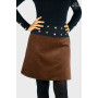 jupe marron velours côtelé femme taille unique ajusatble