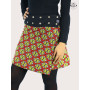 jupe portefeuille femme en coton imprimé ethnique pagne africain tissus motif wax jaune rouge orange