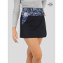 mini Jupe Taille Unique et Réglable en Jean noir Réversible