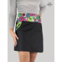 Jupe Femme Ceinturée Taille Unique et Réglable Motif Fleuri - PACAP