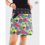 Jupe Femme Ceinturée Taille Unique et Réglable Motif Fleuri - PACAP