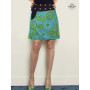 jupe ethnique mandala vert a poche pour femme grande taille plus ceinture jean boutonnée