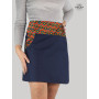 jupe grande taille rétro vintage pour femme ronde motif orange