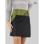Jupe Asymétrique en Jean noir Boutonnée Grande Taille Coupe Évasée - GAOMI