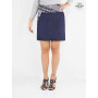 jupe femme ronde, jupe reversible, jupe ajustable, jupe portefeuille grande taille en jean bleu