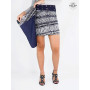 jupe zébreé grande taille réversible, jupe noire et blanche femme ronde, jupe wrap