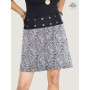 jupe blanche rayure noire ceinture bouton , jupe droite rayée, jupe noire et blanche, jupe taille haute, jupe pas cher
