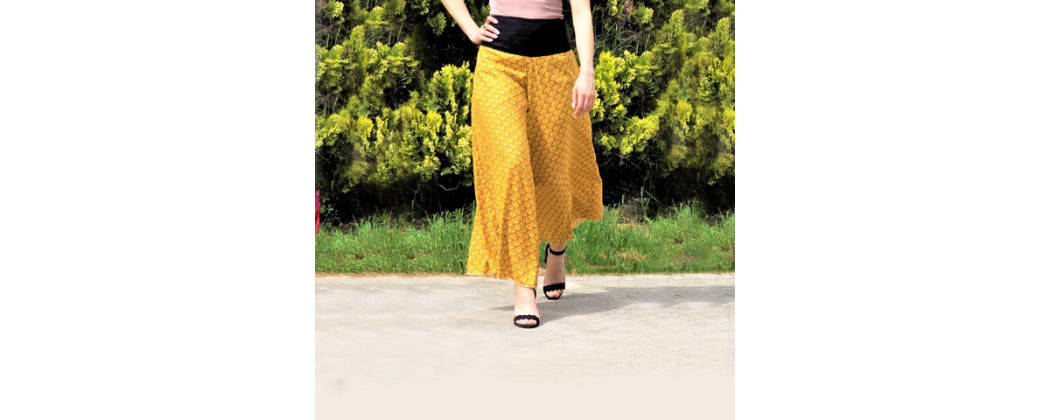 Pantalon Femme, Portefeuille, Fendue, Large Jambes et Imprimés| PACAP