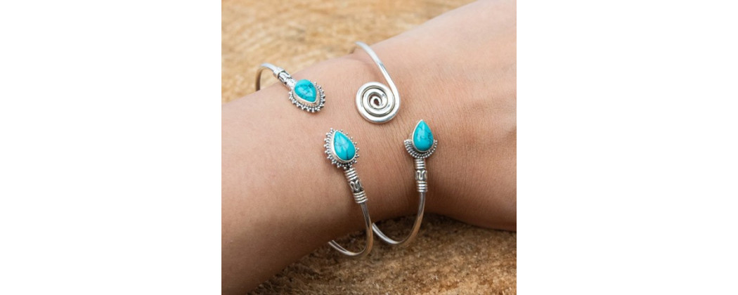 Bracelet Ethnique et Fnataisie Jonc Taille Unique Ajustable Unisexe